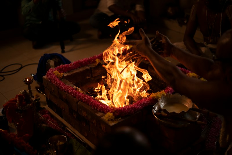 A South Asian wedding ceremony